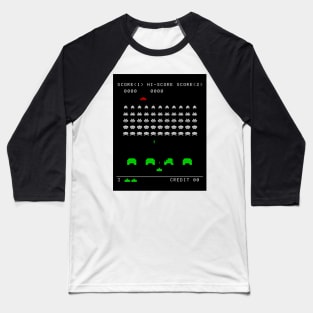 Space Invaders Baseball T-Shirt